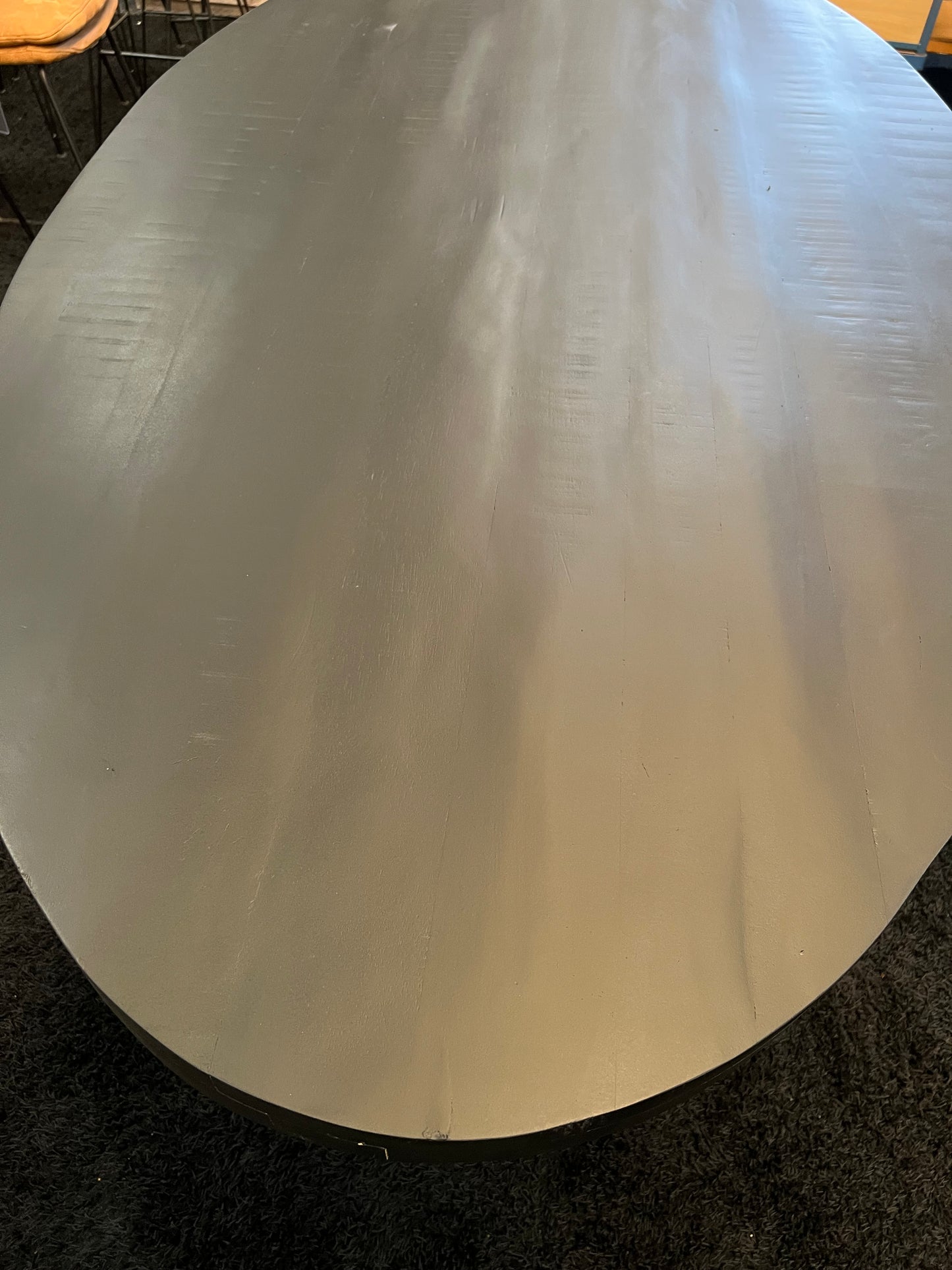 Eettafel Savoire Ovaal Zwart 220cm Mangohout