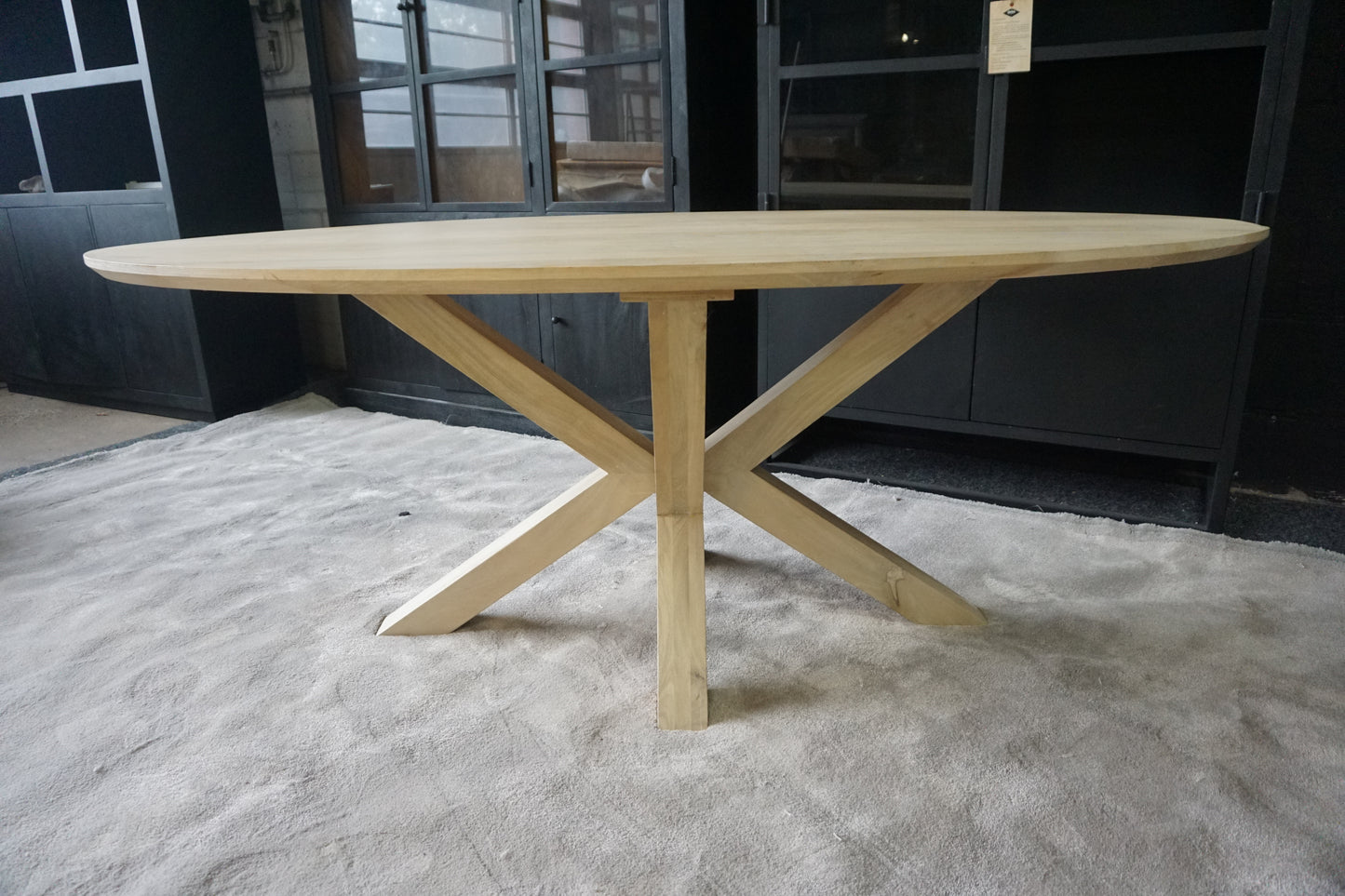 Eettafel Onno Naturel Ovaal Mangohout 200cm