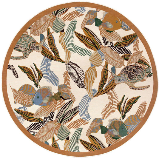 Dori Buiten Tapijt Papaya Diameter 160 cm