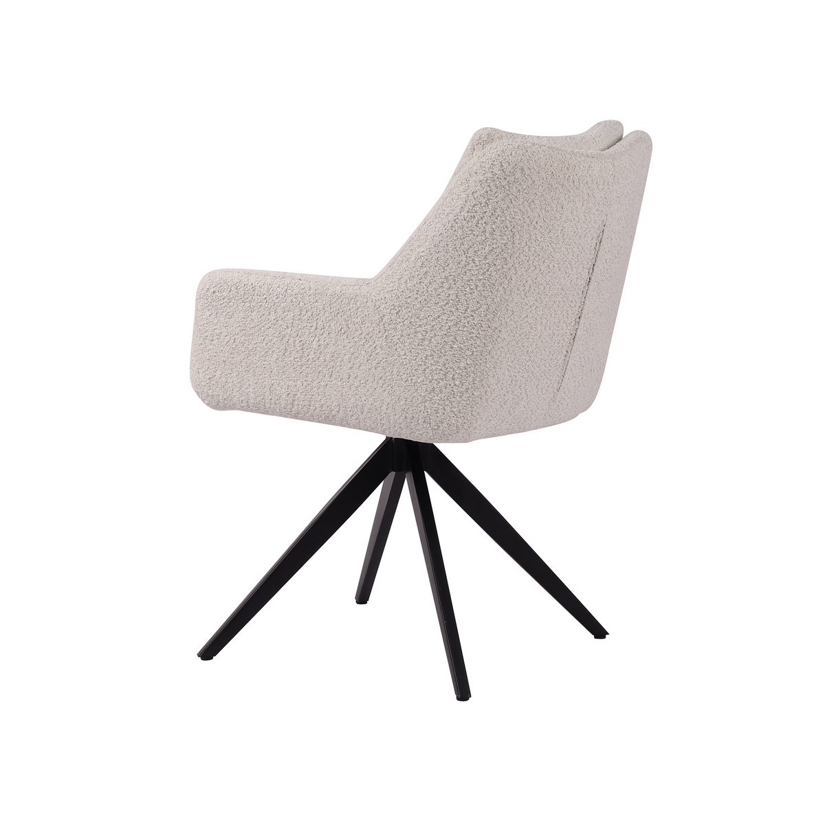 Bouclé Draaifauteuil – 360° Comfortabele Stoel met Luxe Design
