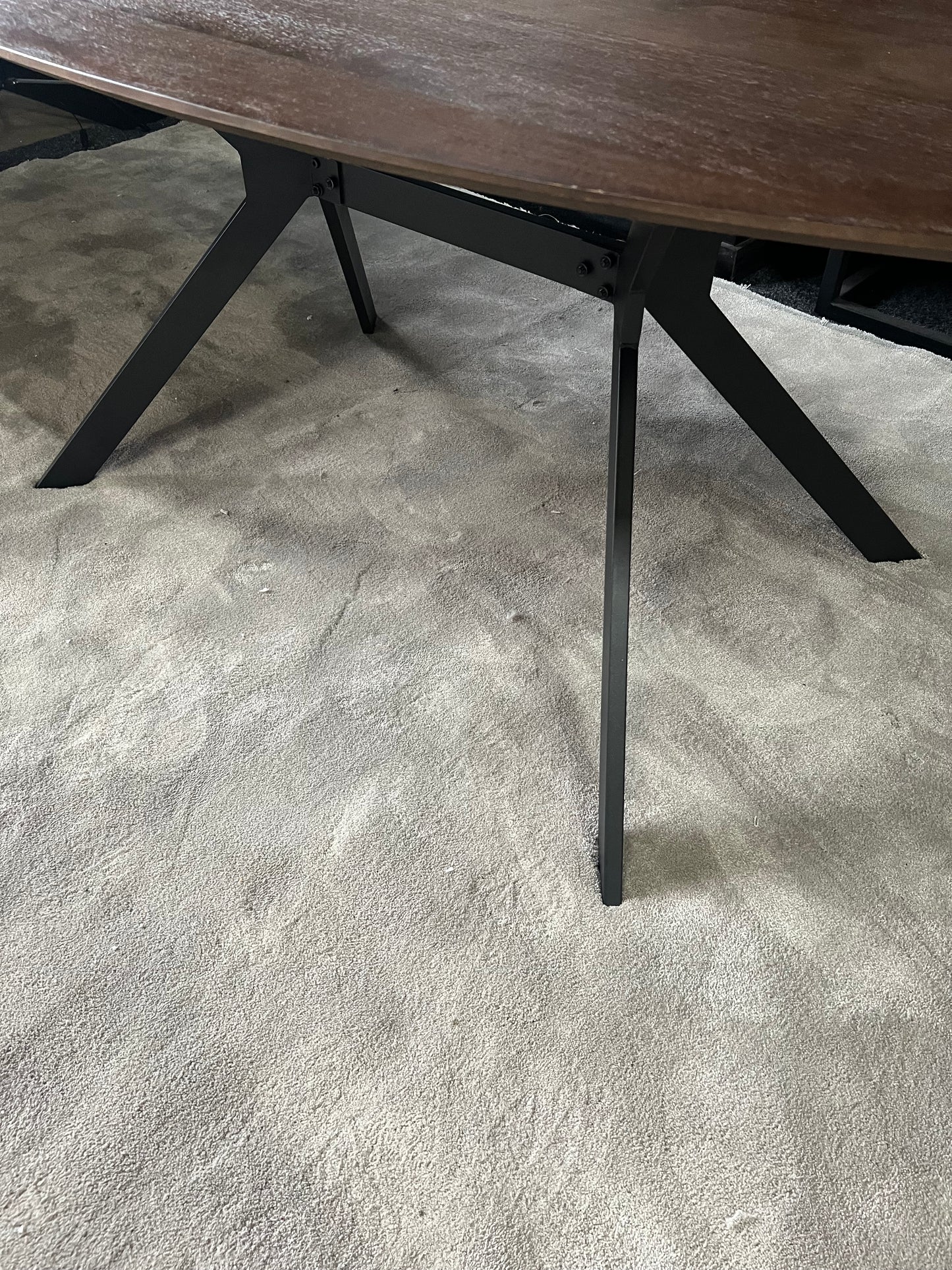 Eettafel ovaal bruin - mangohout 200cm (Showmodel)