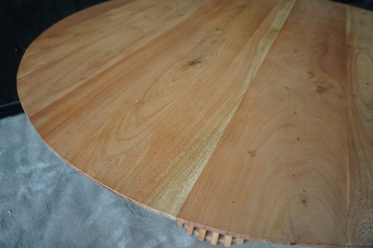 Eettafel Naturel Rond 120 cm – Acaciahout (Showmodel)