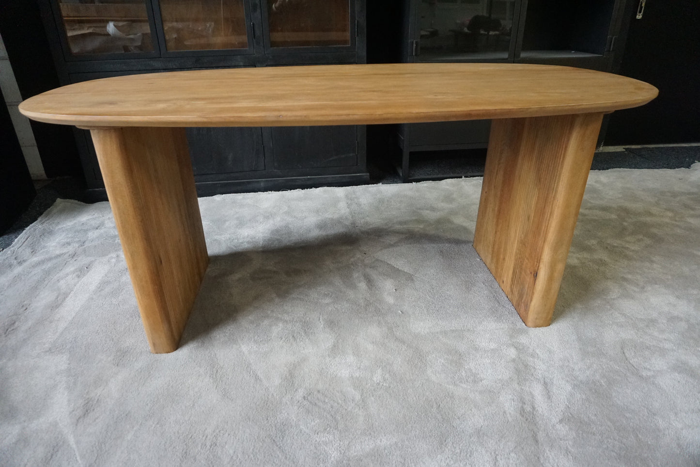 Eettafel Ovaal Naturel 180 cm – Mangohout (Showmodel)