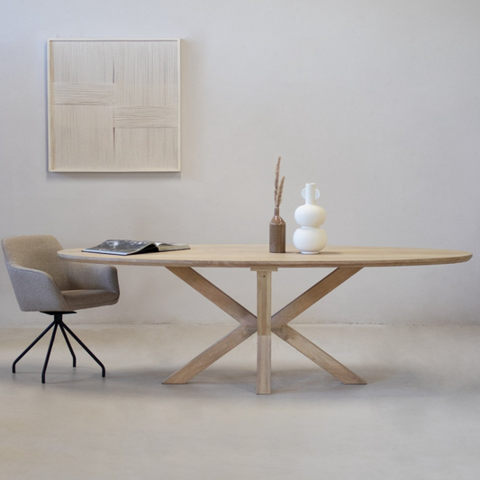Eettafel Onno Mangohout Naturel 180 cm